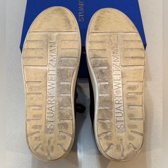 Stuart Weitzman Excelsa Sneakers in black leather size 7 - Picture 9 of 10